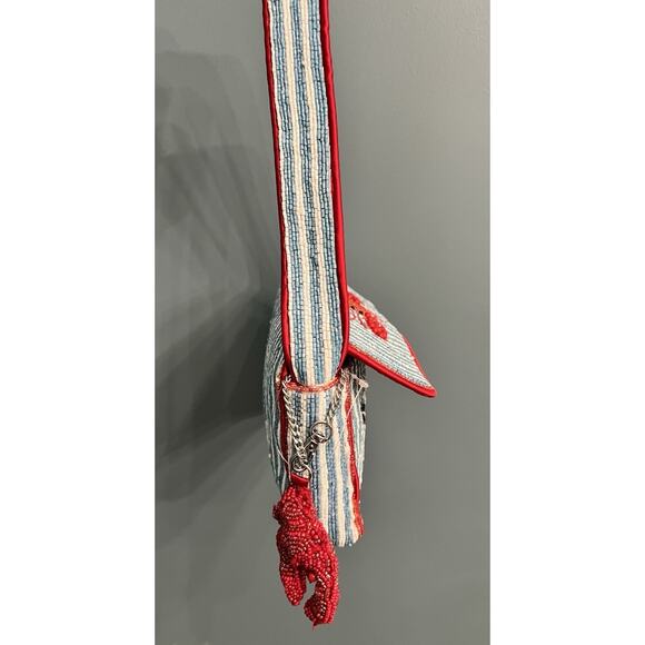 Brand NEW RELEASE LOBSTER BEADED BAG WITH LOBSTER CHARM MADE IN INDIA Viral - Picture 7 of 8